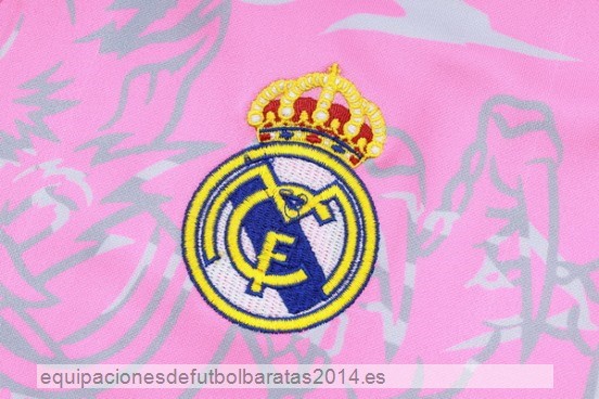 Nuevo Ropa Deportiva Con Cremallera Larga Real Madrid 23/24 Rosa Blanco Baratas